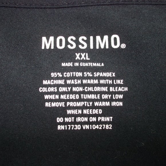 Mossimo Woman Plus Size XXL Black Exercise Top Light Cotton Stretch Shirt Layer - Picture 6 of 6